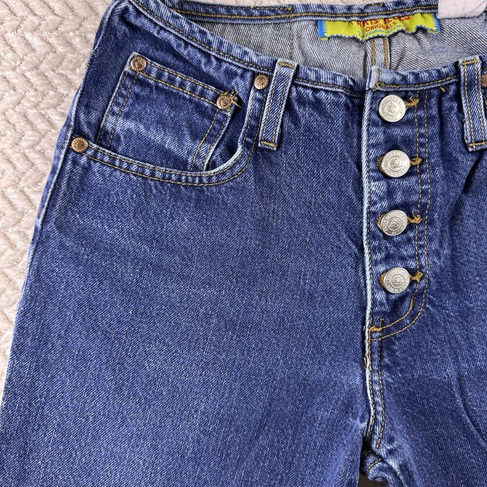 Vintage‎ 90s Paris Blues Women’s Mid Rise Flare Leg Jeans Size 7 Button Fly - Picture 7 of 16